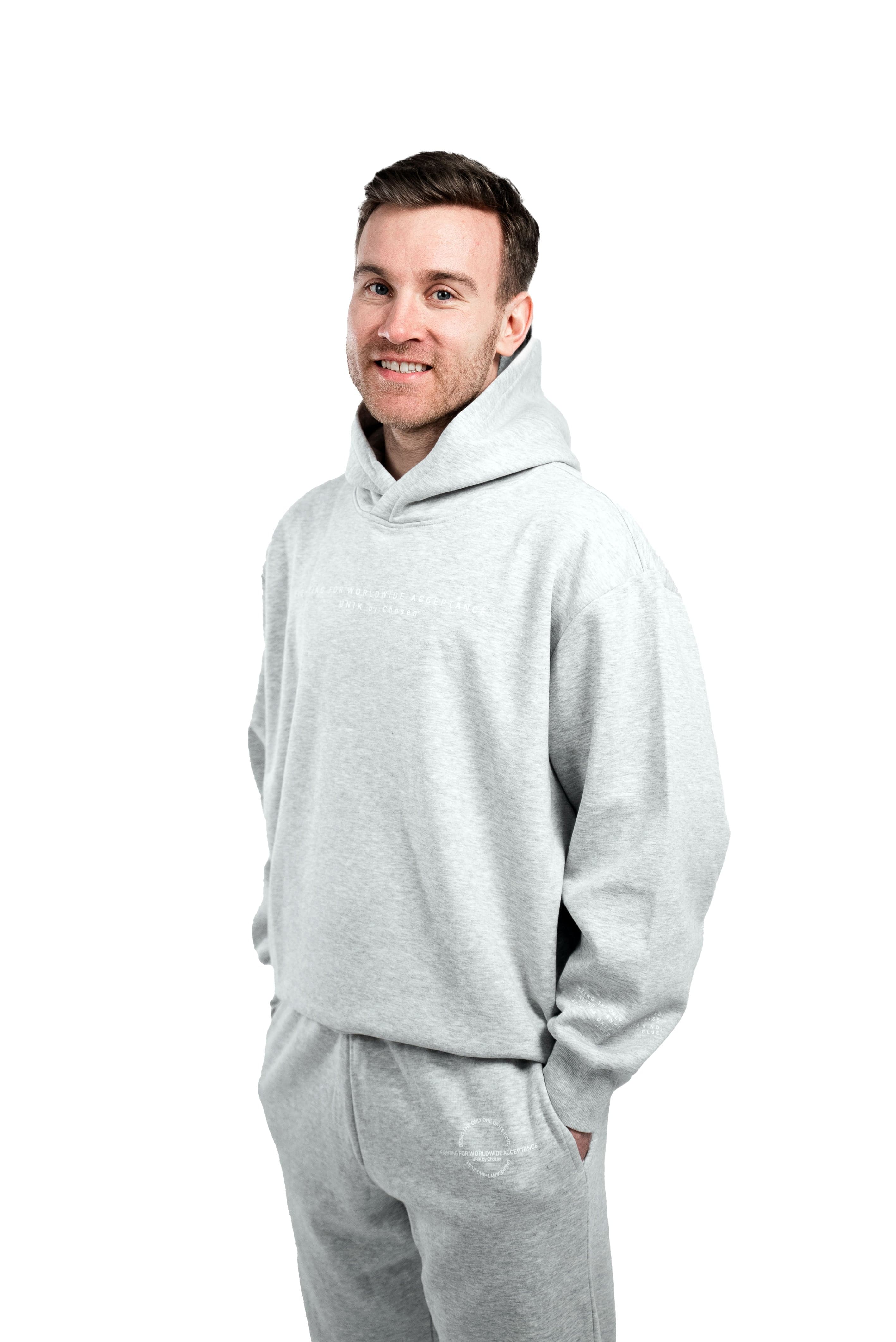 Unik hoodie grey melange