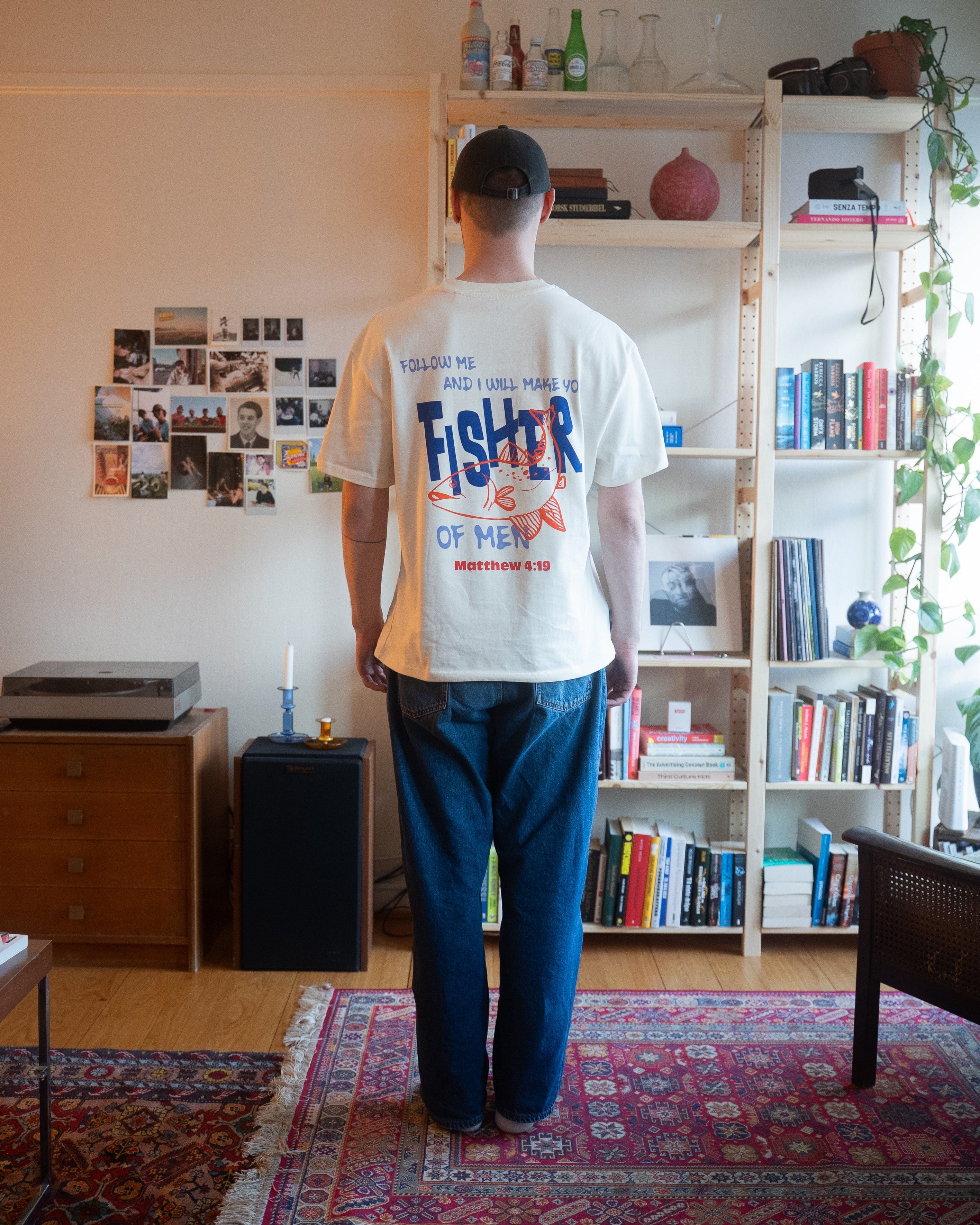 FISHER OF MEN WHITE T-SHRT