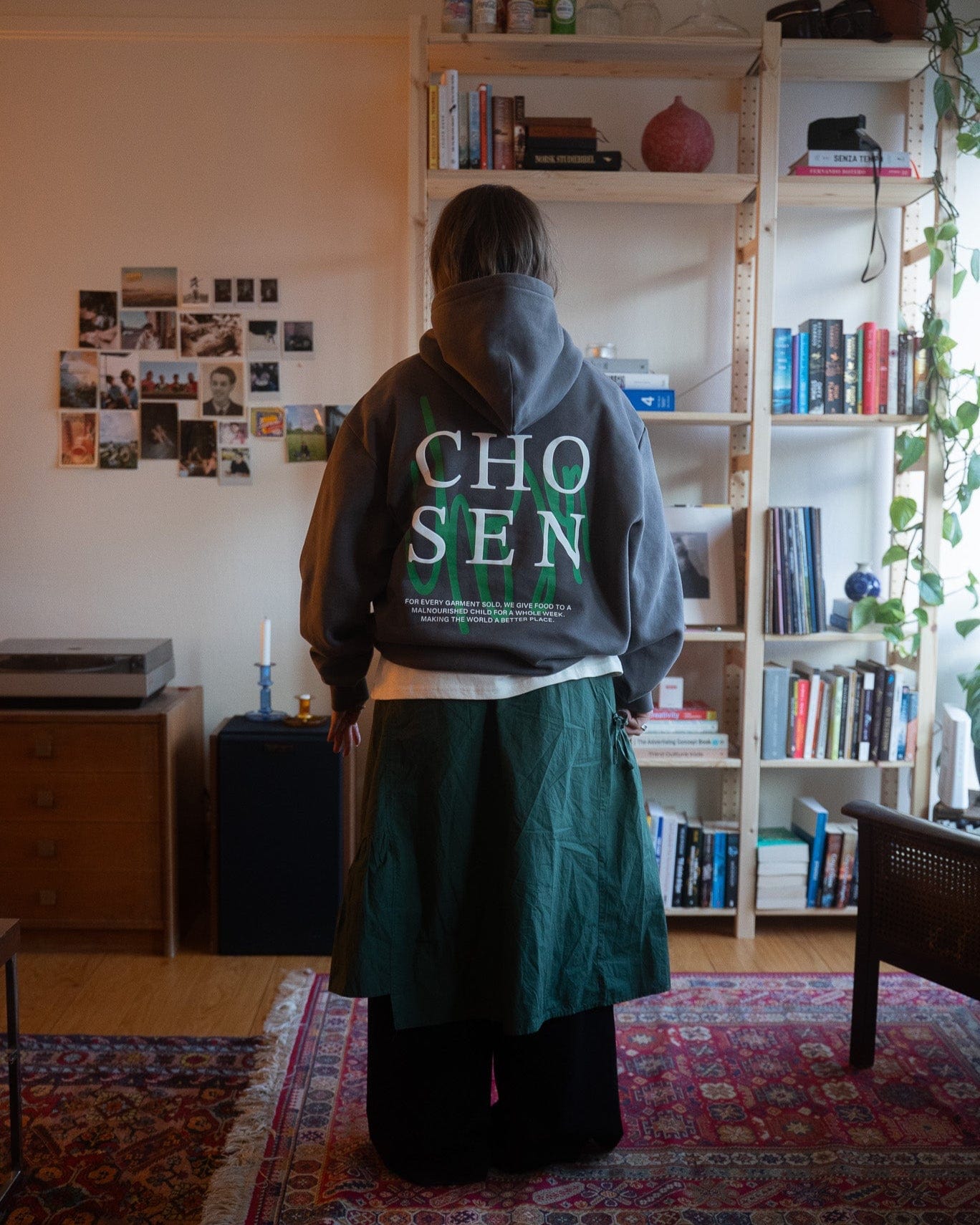 DARK GREY CHOSEN HOODIE